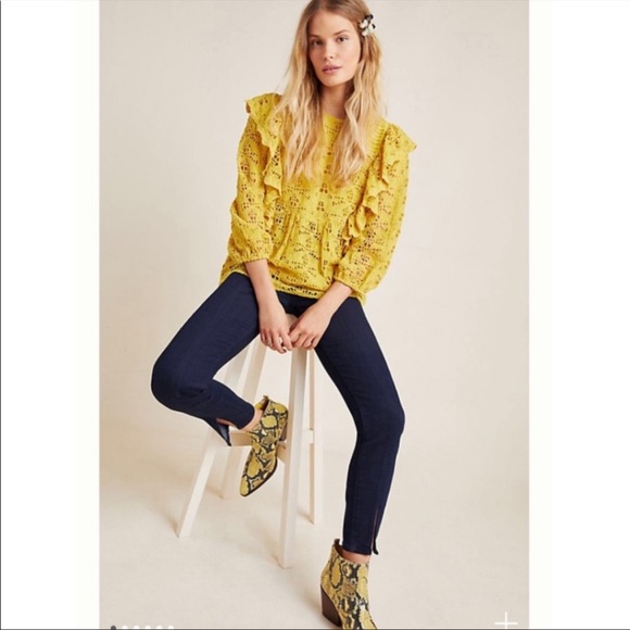 Anthropologie Pilcro slit-front skinny jeans size 26 NWT - Picture 2 of 8